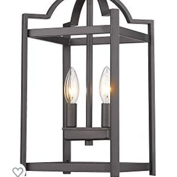 Other - Emliviar 2-Light Lantern Pendant Light, Foyer Chandelier Hanging Light Fixture
